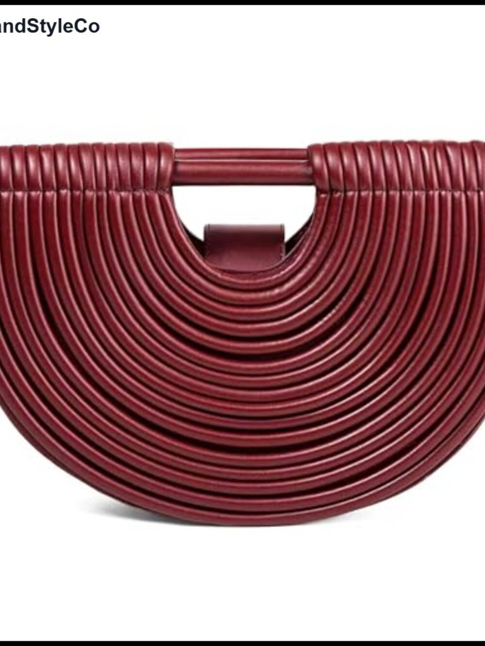 Handwoven Noodle Clutch Top Handle Crossbody Bag PU Leather Women's Evening